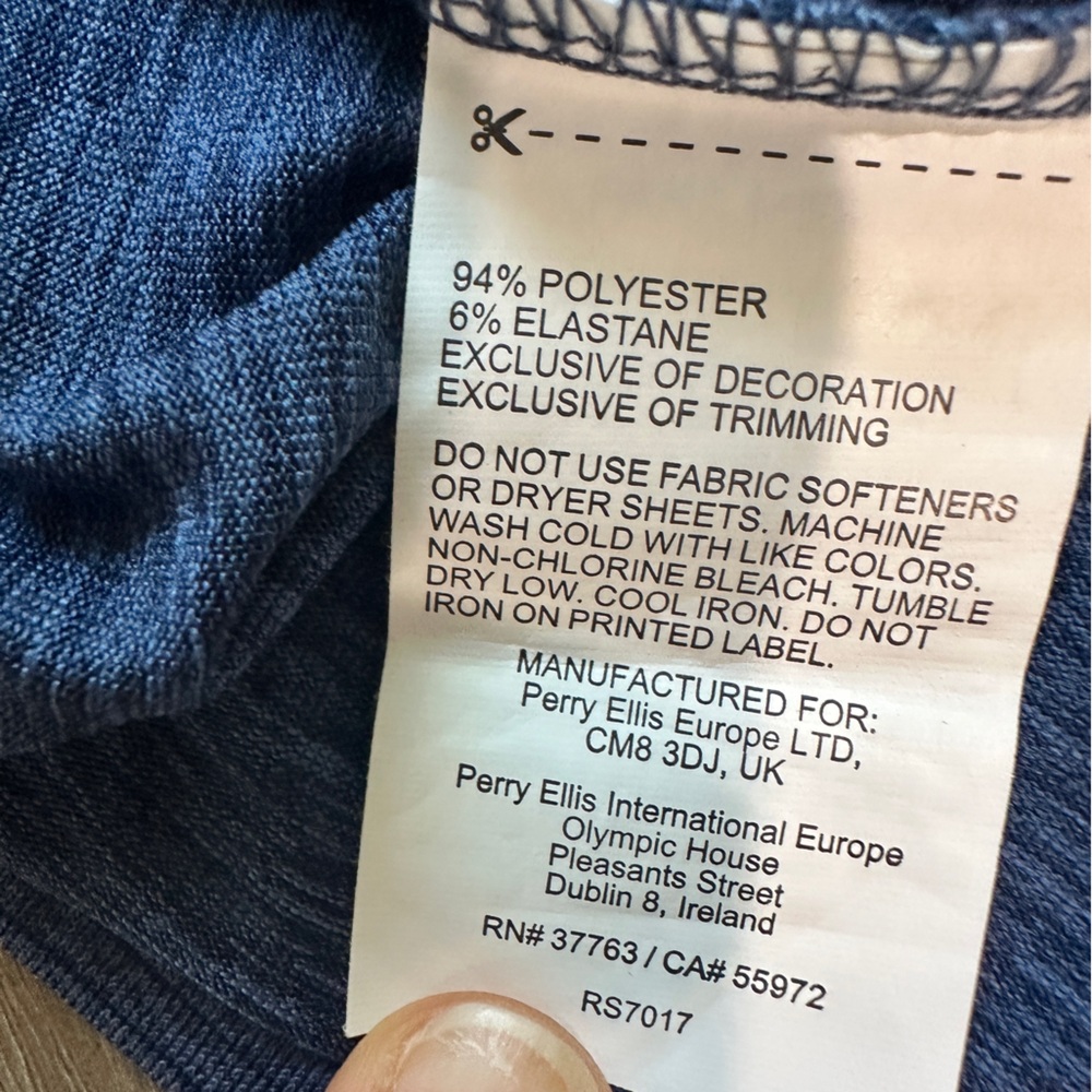 Jack Nicklaus 1/4 Zip Long Sleeve Golf Pullover Size Medium Blue - Picture 8 of 9